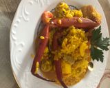 Foto del paso 8 de la receta: Arroz con cuerpos, gambas rojas y filete de cerdo
