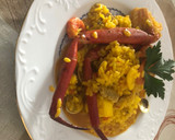 Foto del paso 8 de la receta: Arroz con cuerpos, gambas rojas y filete de cerdo