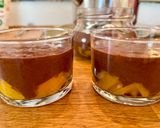 A picture of step 4 of Chocolate Mousse and Peach Parfaits.