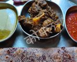 कोल्हापुरी काळे मटण थाळी (kale mutton thali recipe in marathi) रेसिपी स्टेप 9 फोटो 