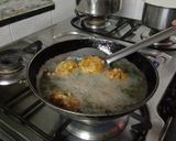 A picture of step 5 of Sago and mix tuberfruits potato sweet potato and purpls yam.