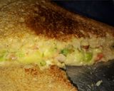 A picture of step 3 of Mix veg. Mayo Sandwich.
