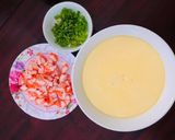 Hình bước làm 1 của món Món cho bé : Trứng hấp mặn