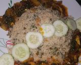 A picture of step 2 of DAMBU wif vegetable soup #damburecipecontest.