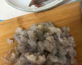 A picture of step 2 of Phoenix Tail Shrimp Balls.