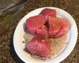 Foto del paso 3 de la receta: Cocina para enamorar: Tagliata di tonno (fácil, rápida, gourmet)
