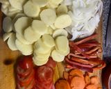 Foto del paso 1 de la receta: Bifes a la criolla 🥩🥕🧅🥔