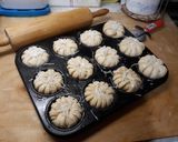 Sonkás-sajtos muffin recept fázis 3 fotója