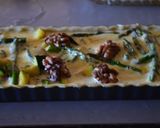 Une image de l'étape 3 de Tarte aux courgettes, asperges et noix.