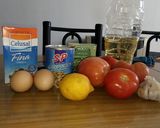Foto del paso 1 de la receta: Tomate relleno en rodajas🍅😋