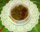 A picture of step 4 of Thor (Banana Stem) Bhaja Bengali Style.