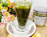 Foto langkah ke 3 dari resep Es Matcha Gula Batu.