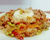Foto del paso 5 de la receta: Corona de verduras y guisantes al lemon grass