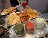 A picture of step 9 of Sizzling Bar b que platter, Bandoo Khan parathe, sauce & salad.