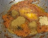 A picture of step 8 of Stuffed paratha and butter masala paneer.