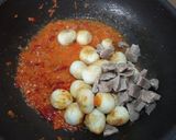 Foto langkah ke 2 dari resep Balado Telur Puyuh dan Daging Sapi.