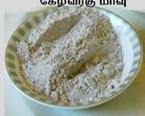 A picture of step 1 of Ragi murukku with onion garlic flavor.