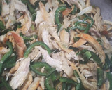 Foto del paso 2 de la receta: Pollo, Rajas con calabazas "Disque alambre a mi estilo"