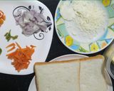 ভেজি চিজি স্যান্ডউইচ (veggie cheesy sandwich recipe in bengali) রেসিপির ধাপ 1 ছবি