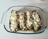 Foto del paso 7 de la receta: Berenjenas rellenas de atún y queso gratinado (Olla Gm g)