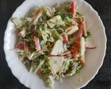 A picture of step 4 of Cabbege apple salad.