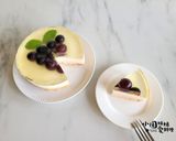 A picture of step 14 of No-Bake! Dreamy Layered Purple Kyoho Grape Cheesecake.