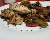 Foto del paso 19 de la receta: Salteado de pollo y verduras fácil