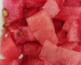 A picture of step 1 of Watermelon thunder.