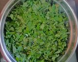 A picture of step 1 of Undhiyu.