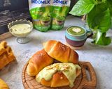 Foto langkah ke 13 dari resep Matcha Sarikaya Salt Bread.