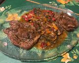 Une image de l'étape 13 de Côtes de porc aux poivrons, coriandre, ail fumé et épices cajun.