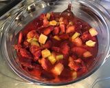 Une image de l'étape 3 de Compote de pêches de vigne et rhubarbe.