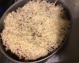 Une image de l'étape 7 de Aubergines grillées façon gâteau aux tomates, farce au chapon, pesto et emmental.