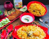 A picture of step 2 of Karachi Famous Aloo chicken biryani.