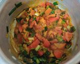 A picture of step 3 of Green onion sabji.