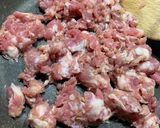 A picture of step 1 of Gnocchi with Sausage, Mushrooms, and Gorgonzola.