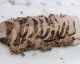 Foto del passaggio 5 della ricetta Lonza di maiale con crema di piselli