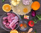 صورة لخطوة 1 من وصفة رز كابلي باللحم 🍊🥩