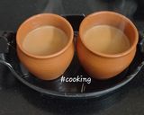 A picture of step 3 of Tulsi and Lemongrass Tea.