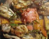 Foto del paso 4 de la receta Arroz con conejo, pollo y alcachofas