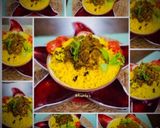 A picture of step 7 of Lunch: Basanti Pulao with Chicken Kosha/Bhuna Chicken.