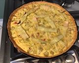 Une image de l'étape 12 de Tarte géante « noeuds » à la rhubarbe du jardin et crème vanille (pâte brisée au sirop d érable).