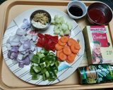 A picture of step 1 of Sweet and Sour Chicken.