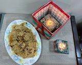 A picture of step 3 of Chicken pulao.