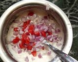 A picture of step 2 of Suji chilla.