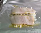 Une image de l'étape 7 de Filets de flétan gratinés à la truffe noire et pesto.