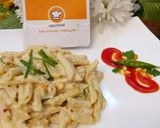 A picture of step 22 of White Sauce Pasta.