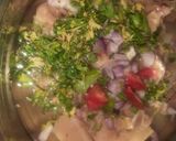 A picture of step 4 of Black chicken masala.