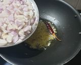 A picture of step 3 of Dal Palak.