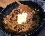 Une image de l'étape 8 de Sauce au thon, tomates séchées et champignons de paris.